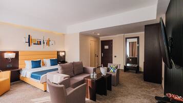 Minibar, in-room safe, desk, blackout curtains