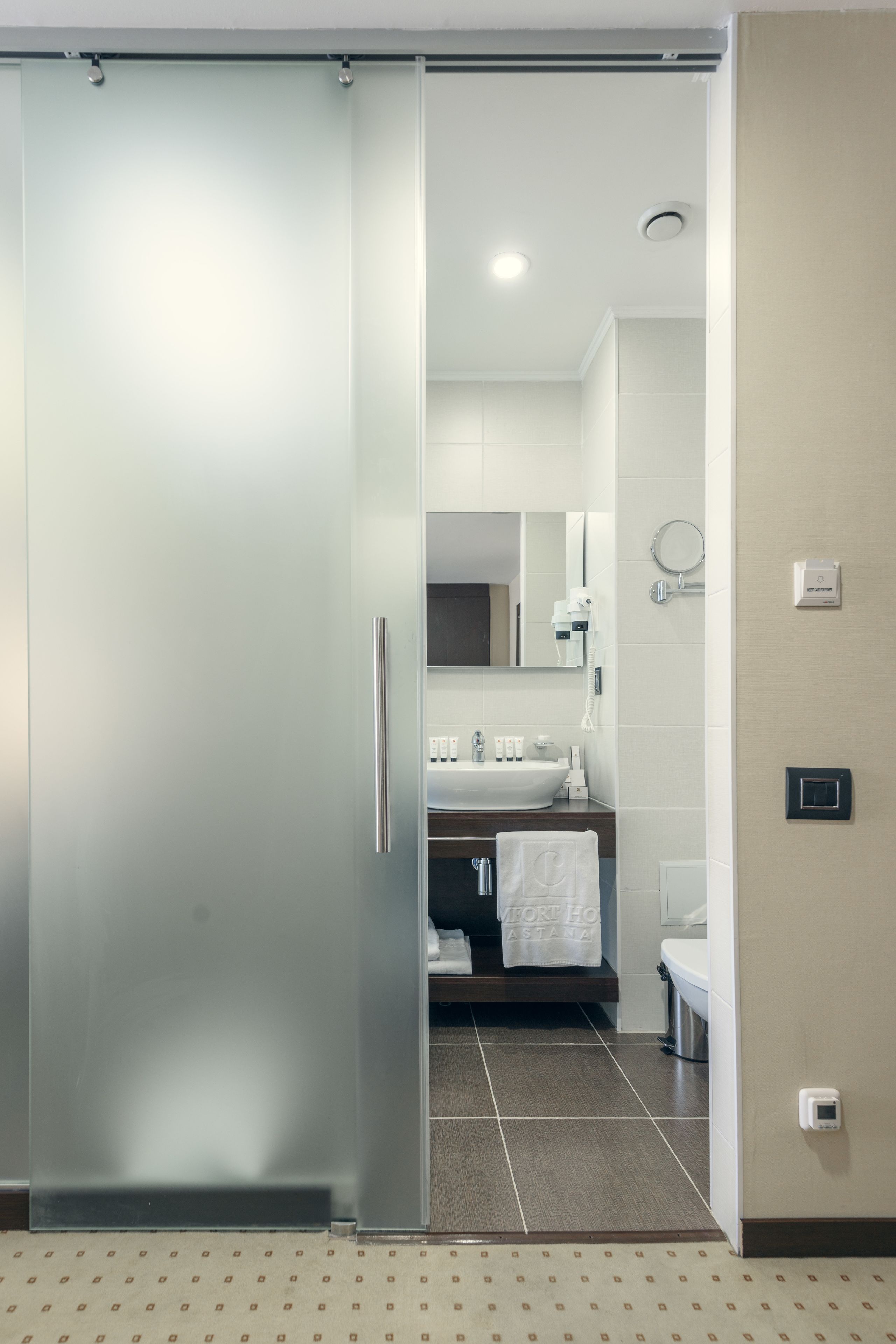 shower, free toiletries, hair dryer, bathrobes