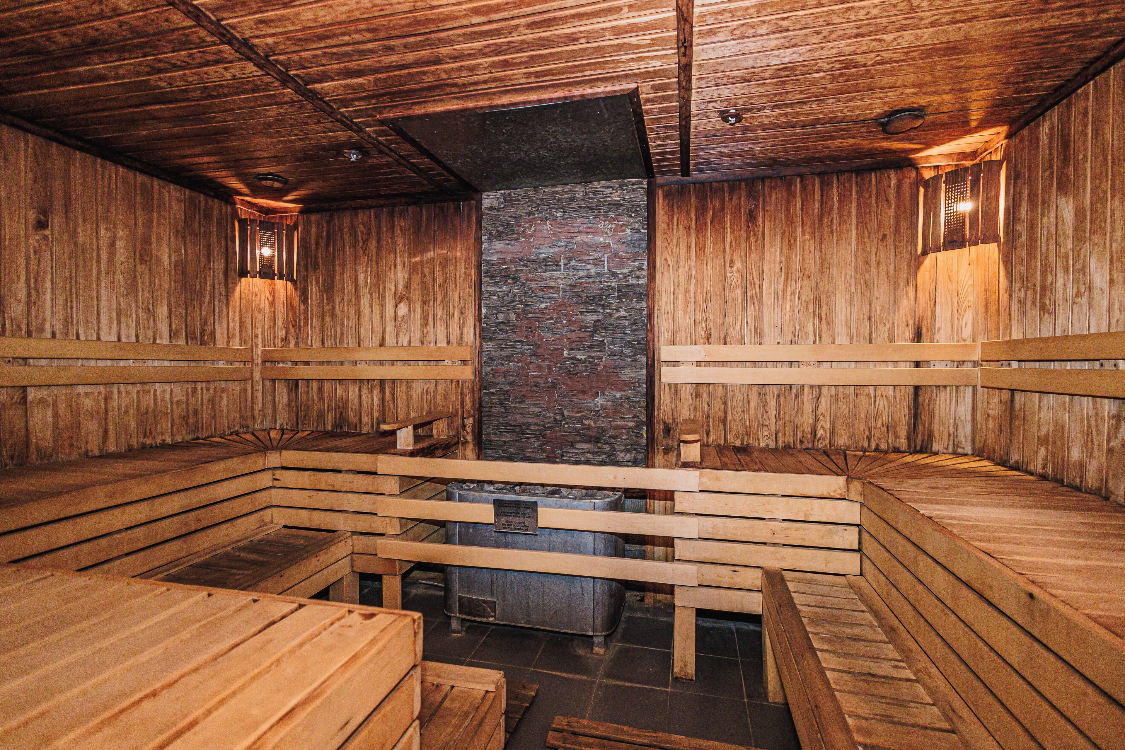 Sauna, Turkish bath, body treatments, hot stone massages