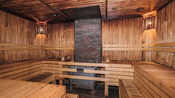 Sauna, Turkish bath, body treatments, hot stone massages