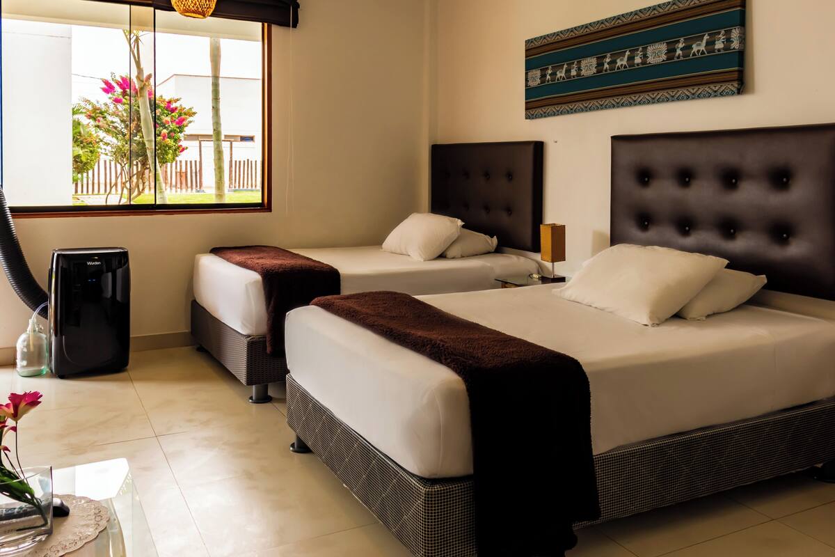 superior double room, multiple beds | 1 bedroom, premium bedding, desk, laptop workspace