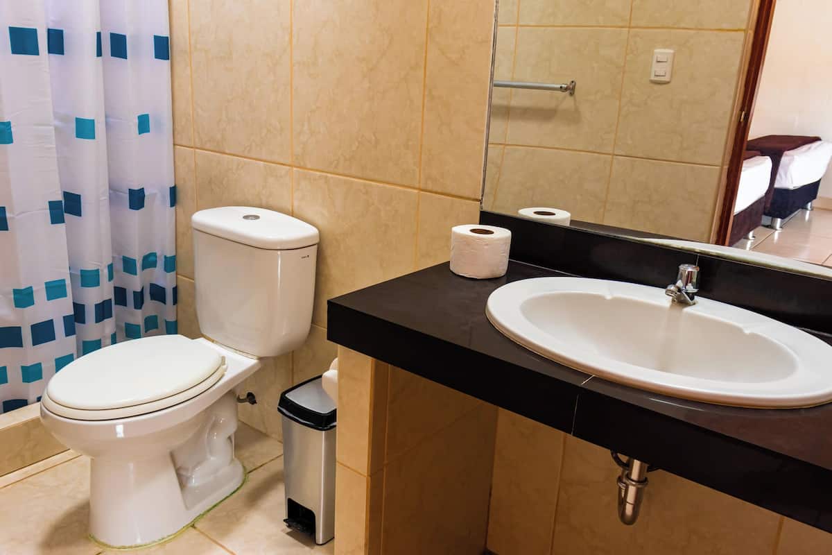 superior triple room | bathroom | shower, free toiletries, towels, soap