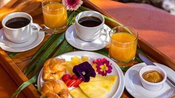 Tägliches kontinentales Frühstück (13 USD pro Person)