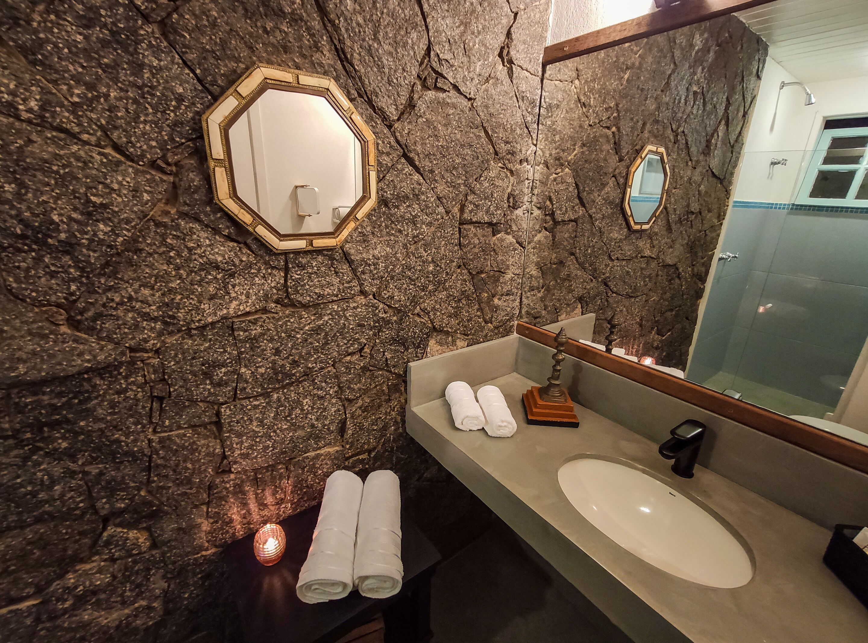 free toiletries, hair dryer, towels, soap