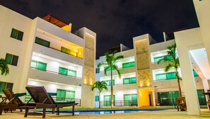 Front of property - evening/night