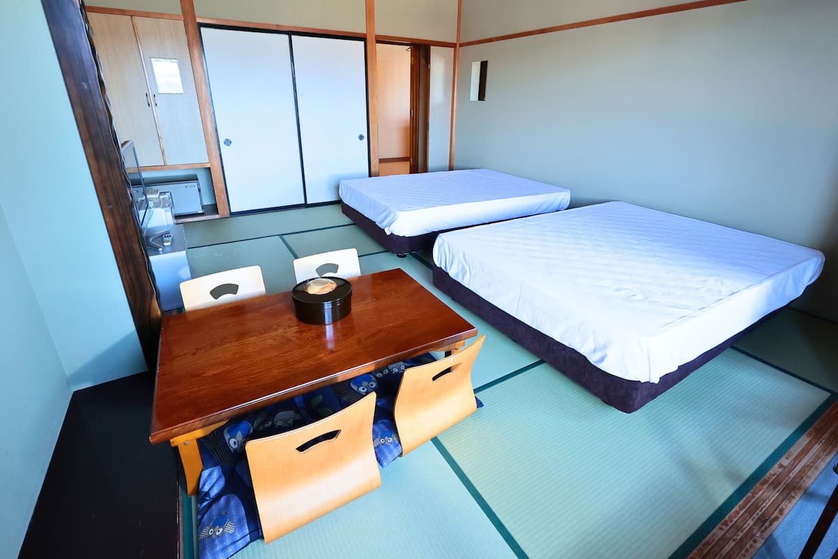 Kamar bergaya Jepang, Bebas Asap Rokok (10 tatami mats) | Brankas, meja kerja, tirai kedap cahaya, dan Wi-Fi gratis