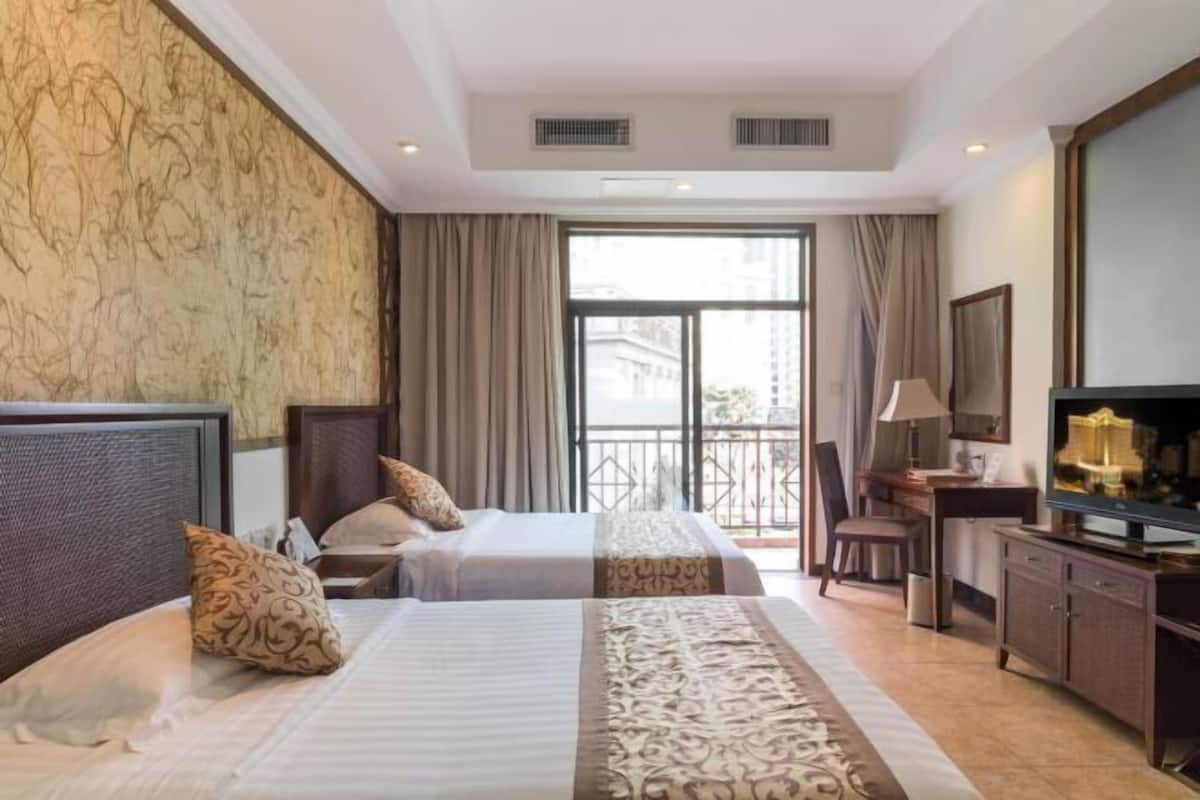 1 habitación y ropa de cama de alta calidad