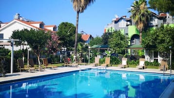 2 outdoor pools, pool umbrellas, sun loungers