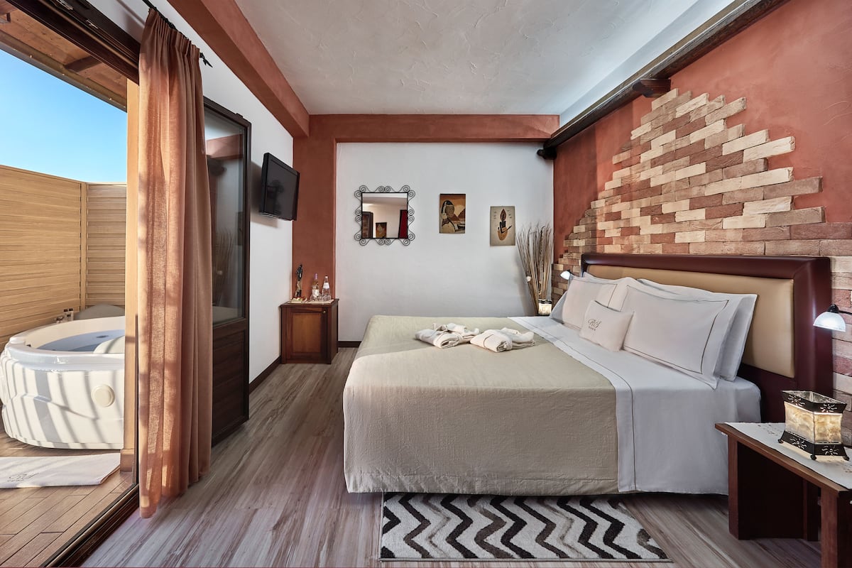 Deluxe-Doppelzimmer, Terrasse, Meerblick