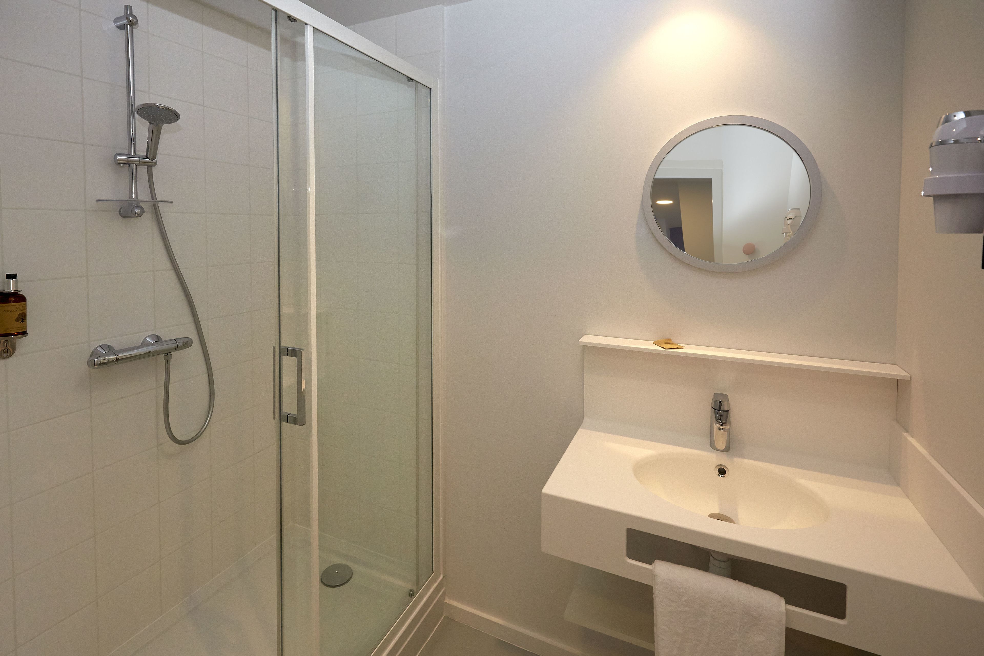 family room | bathroom | free toiletries, hair dryer, towels