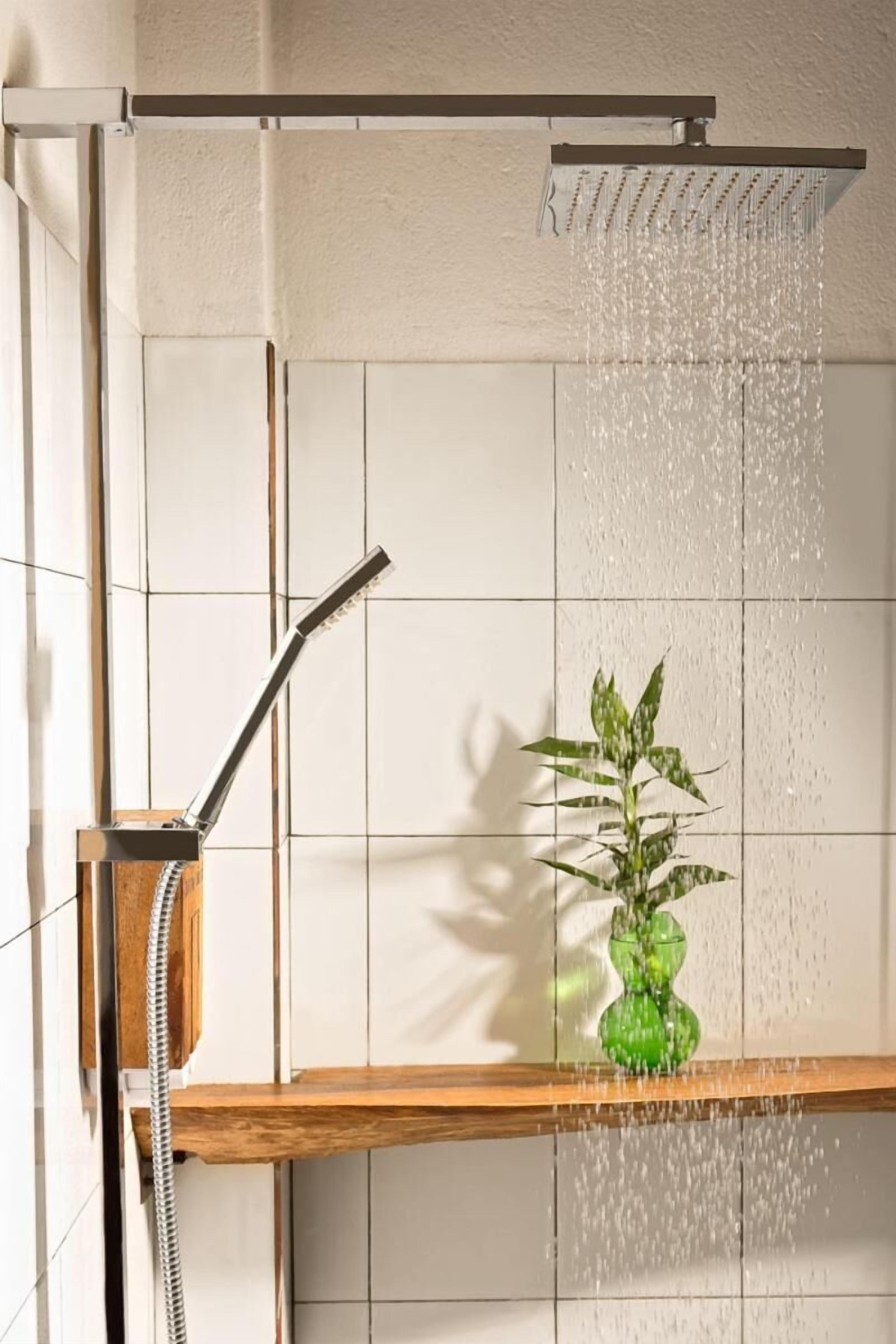 shower, free toiletries, hair dryer, slippers