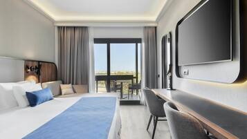 Ropa de cama de alta calidad y minibar