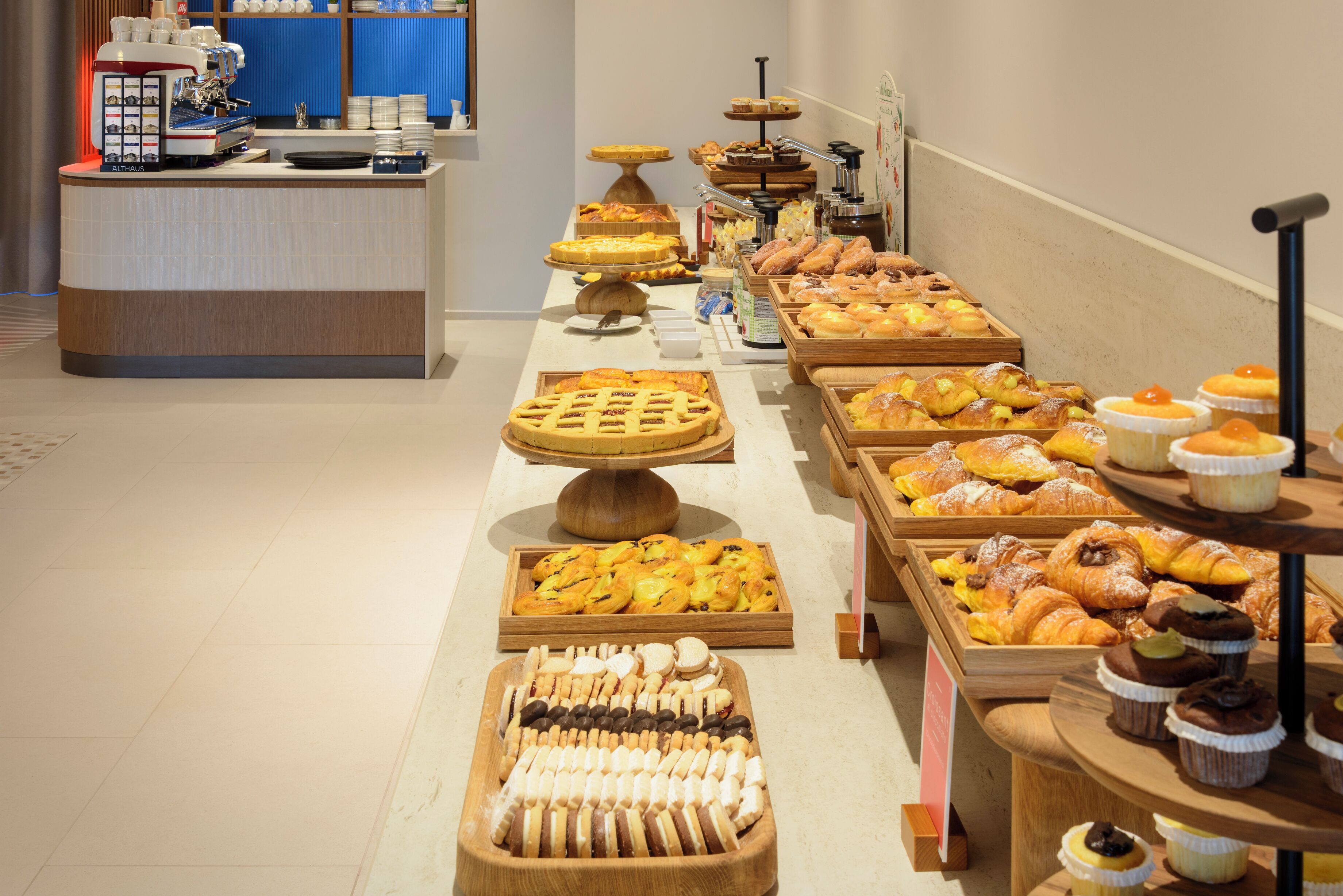 Daily buffet breakfast for a fee