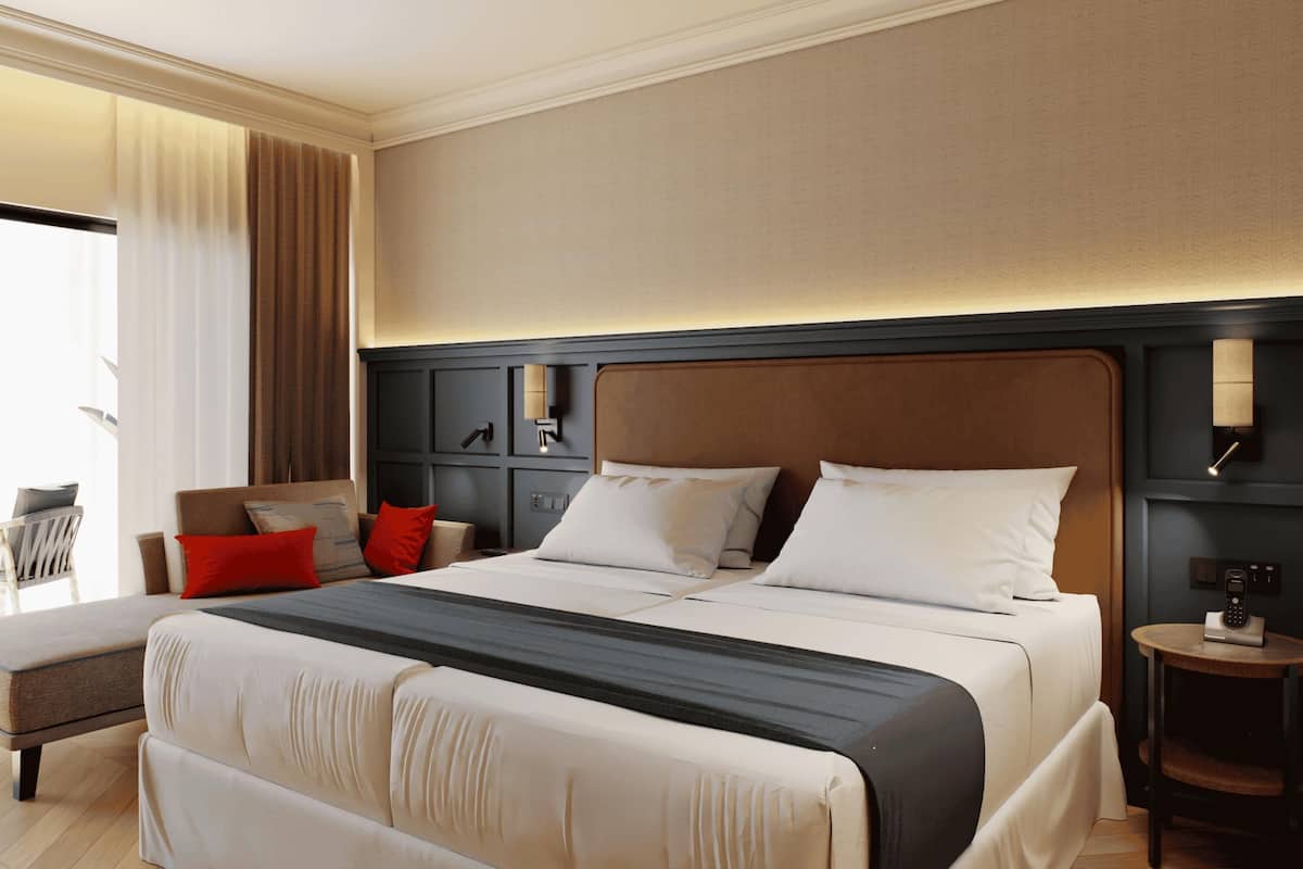 Ropa de cama de alta calidad y minibar