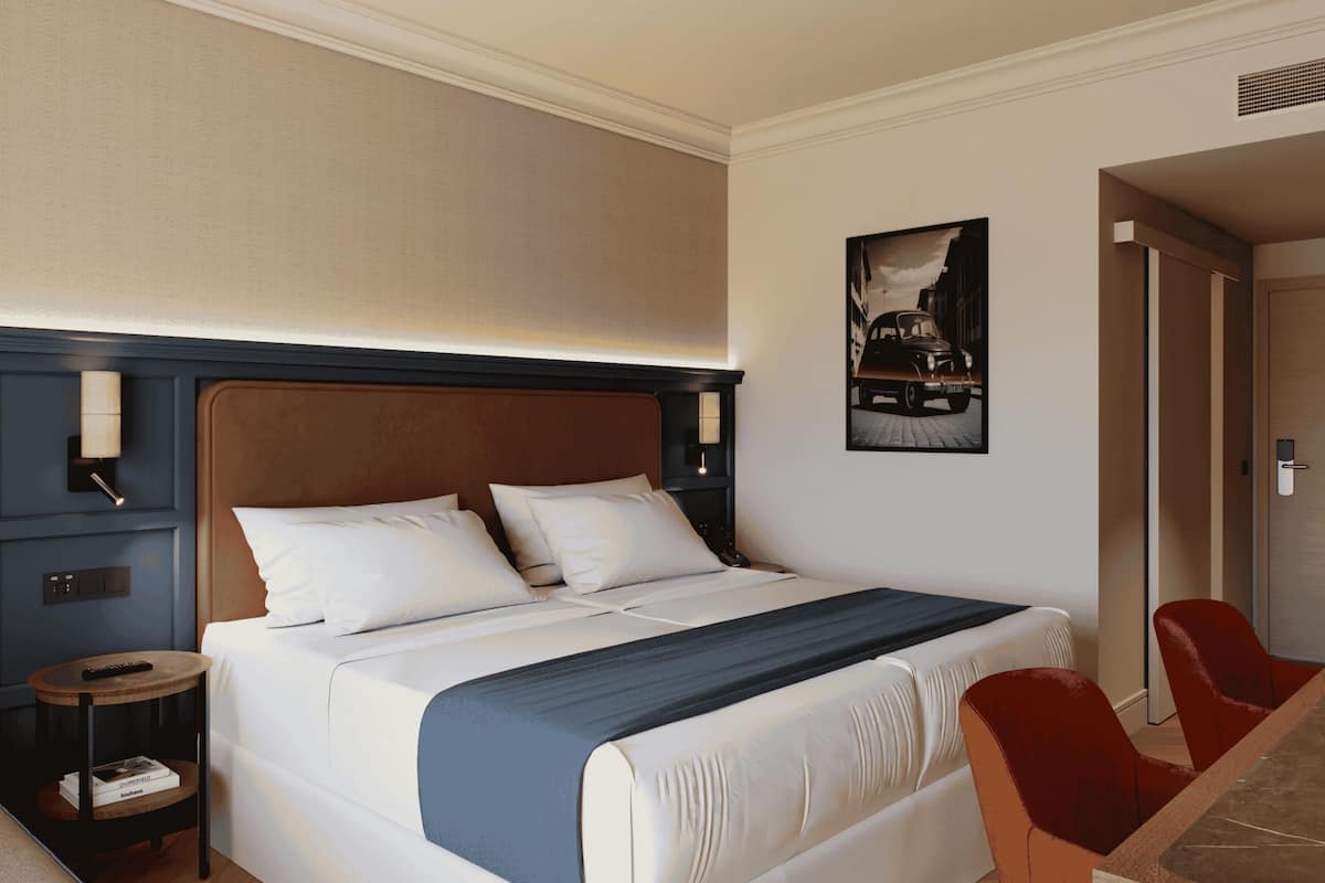 Ropa de cama de alta calidad y minibar