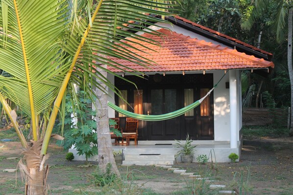 Comfort-Bungalow, 1 Schlafzimmer, Terrasse, am Strand | Terrasse/Patio