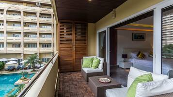 Condo, 1 Bedroom, Pool View | Balcony