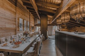 Two Bedroom Residence | Private kitchen | Espresso maker, coffee/tea maker, electric kettle, highchair - Ultima Hotel Gstaad (Saanen)