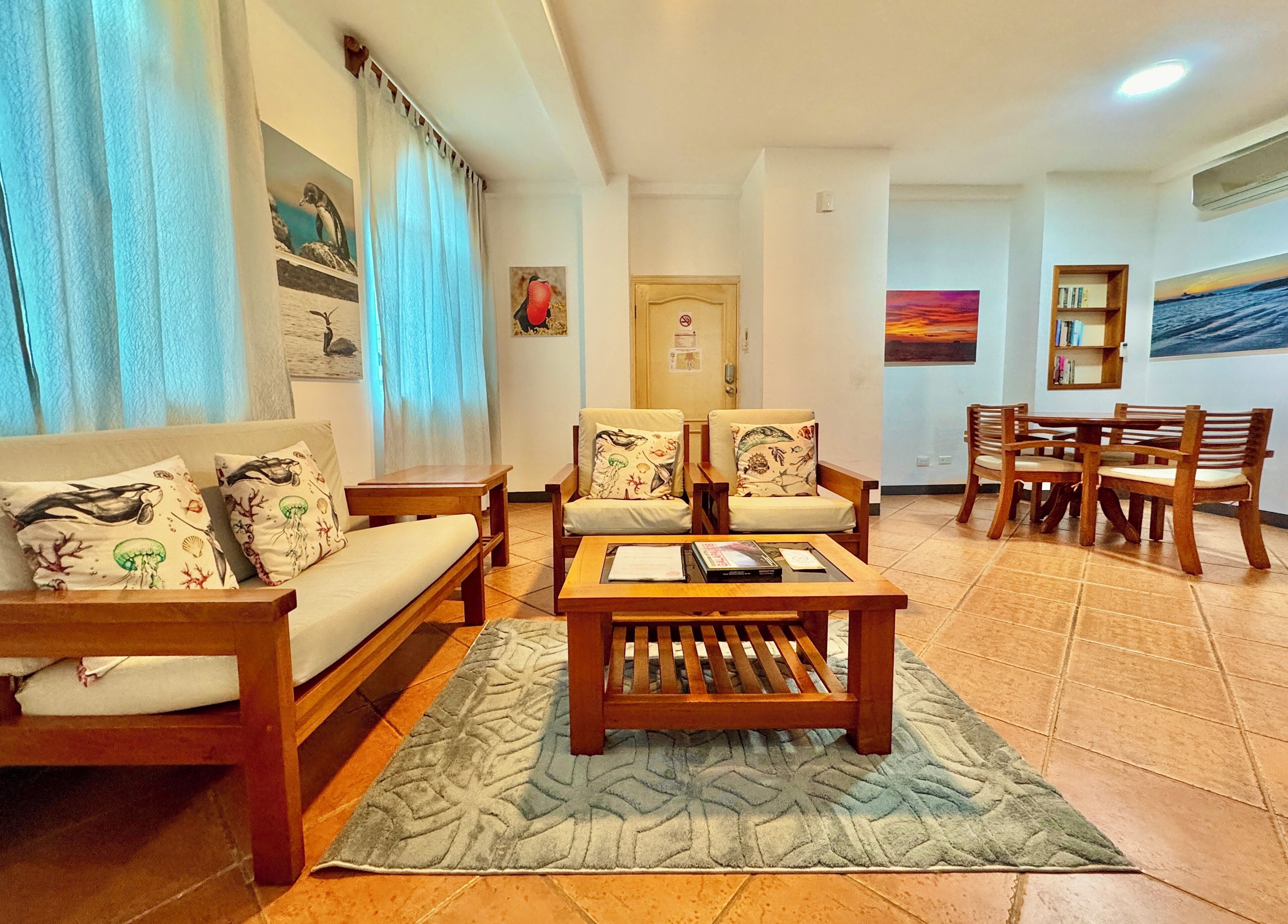 Deluxe Suite, 4 Bedrooms, Garden View | Living area | Flat-screen TV