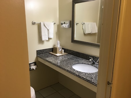 Bathroom sink. Big Spring Inn