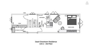 Floor plan - Fabulous stay in stylish apartment – Bangkok Downtown Unit 2 (Bangkok)