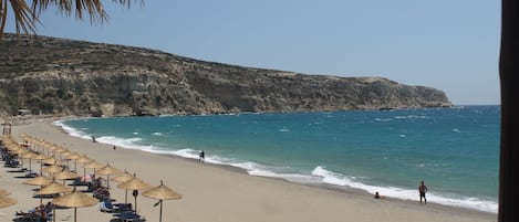Vlak bij het strand