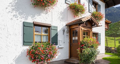 Appartement alpin avec jardin