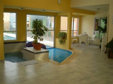 Indoor pool, outdoor pool