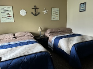 Economy Studio, 2 Double Beds, Private Bathroom, Ground Floor | Premium bedding, desk, soundproofing, free WiFi - Bird Creek Motel (Indian)
