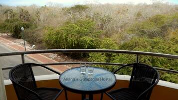 Quarto casal panorâmico, 1 cama Queen, sacada, vista para o parque | 2 quartos, roupas de cama premium, edredons de pluma