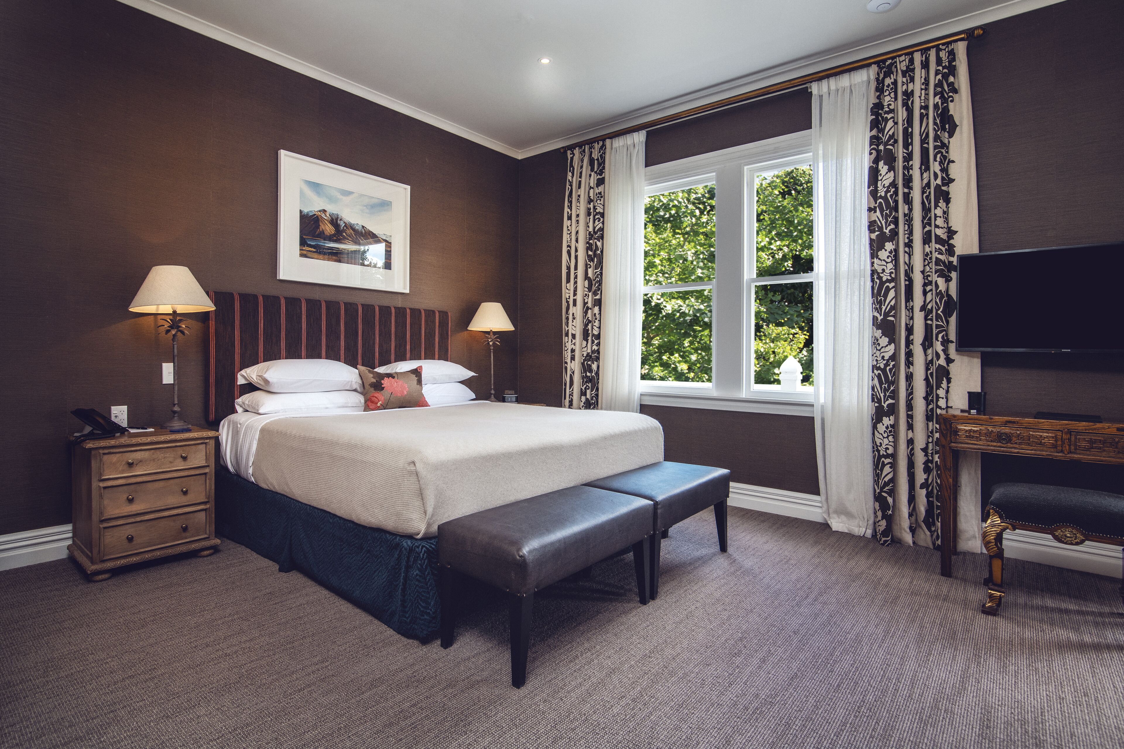 Premium bedding, pillow-top beds, free minibar, in-room safe