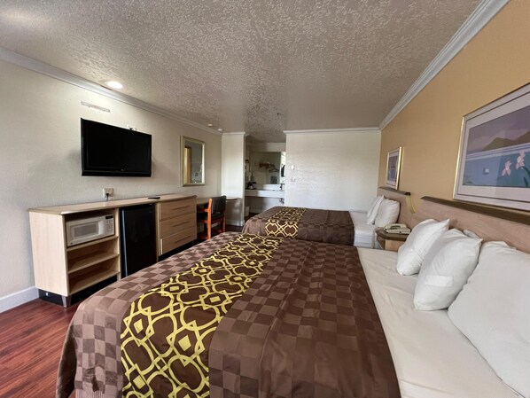 Room, 2 Queen Beds | Premium bedding, desk, free WiFi
