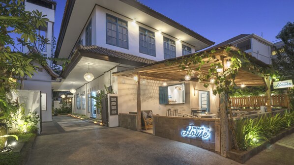 Front of property – evening/night