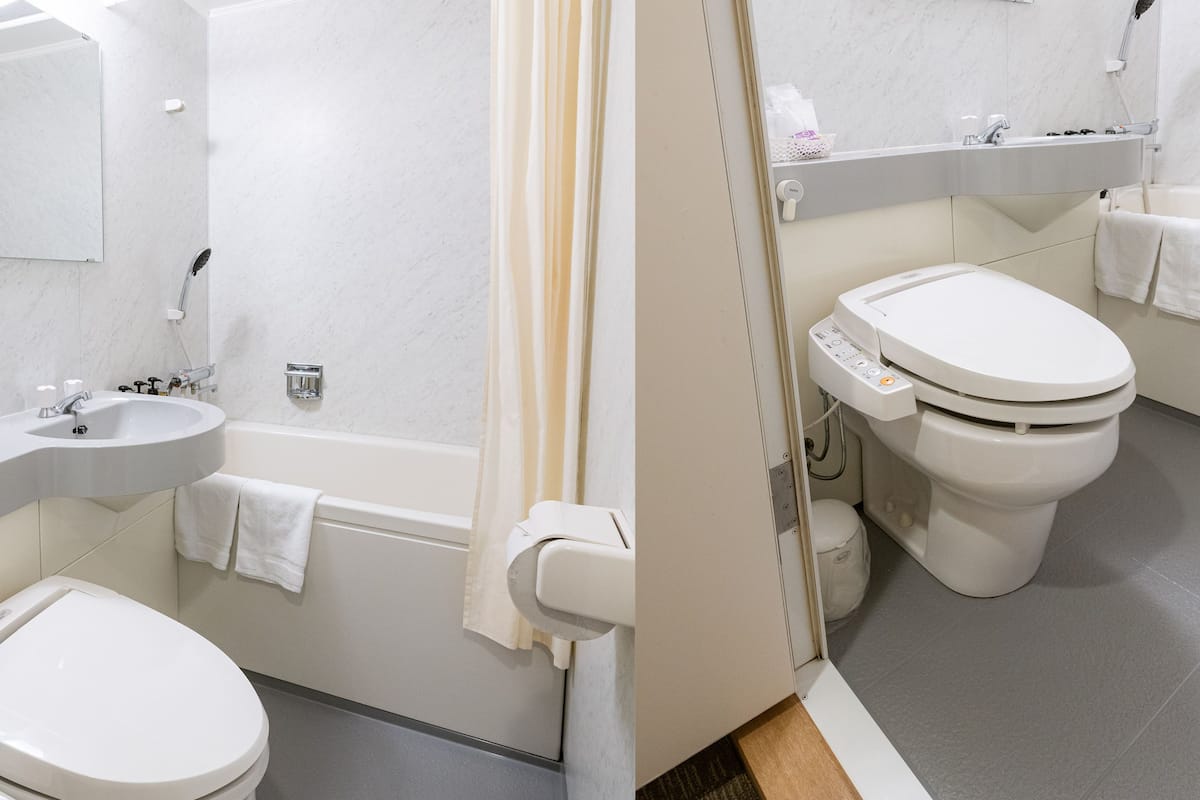 double room | bathroom | shower, free toiletries, hair dryer, slippers