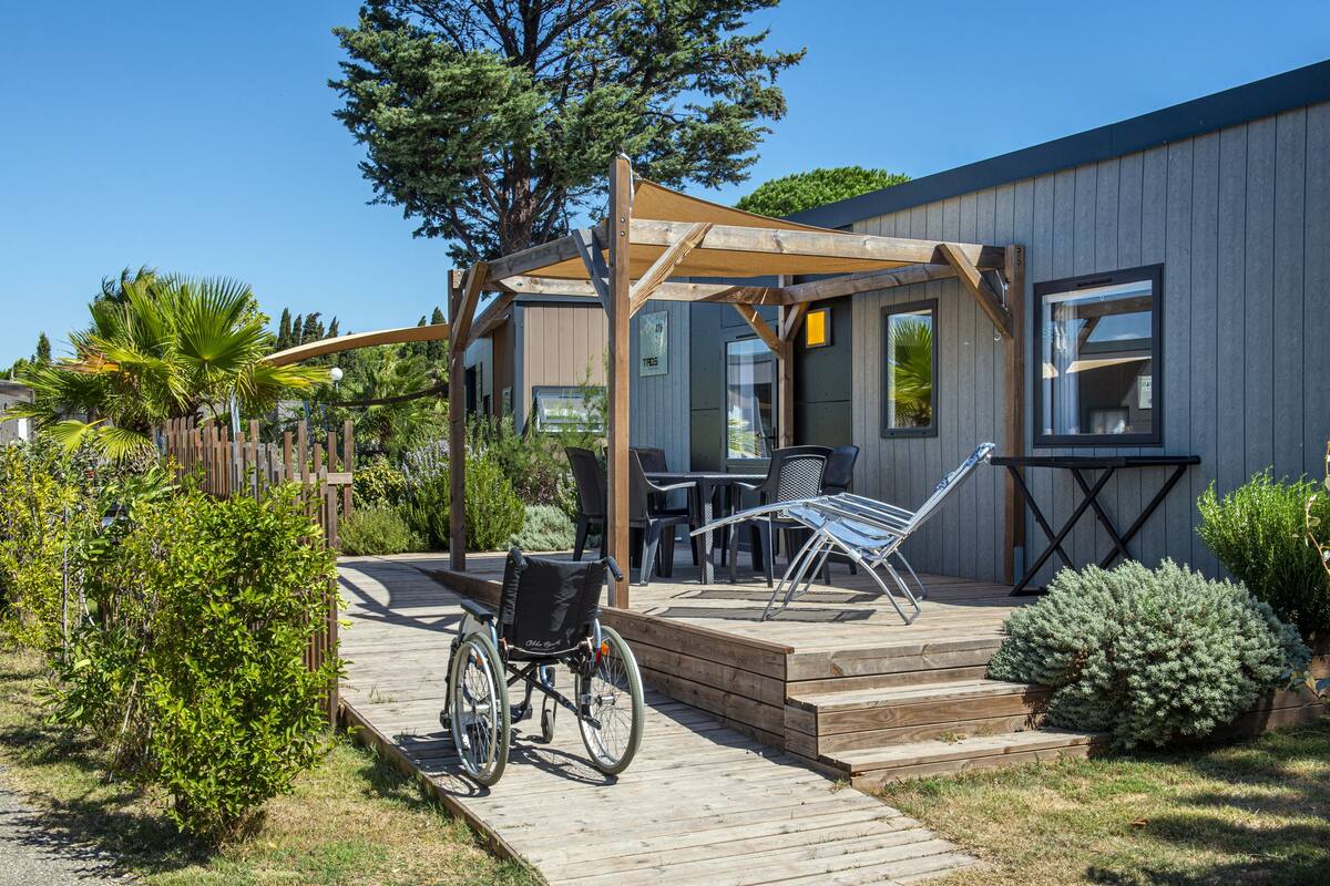 Ferienhaus, 2 Schlafzimmer, barrierefrei | Terrasse/Patio