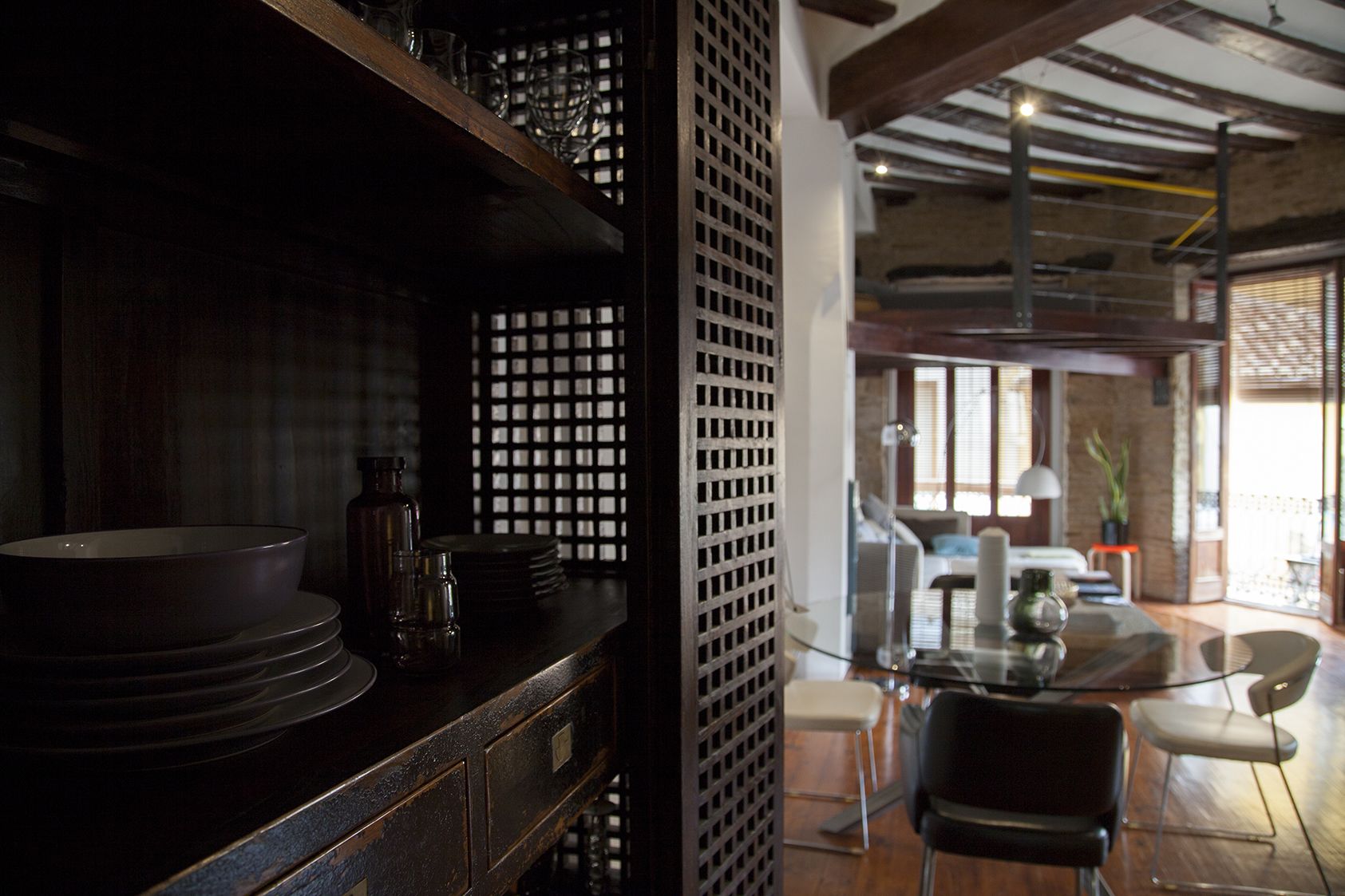 loft, balcony | in-room dining