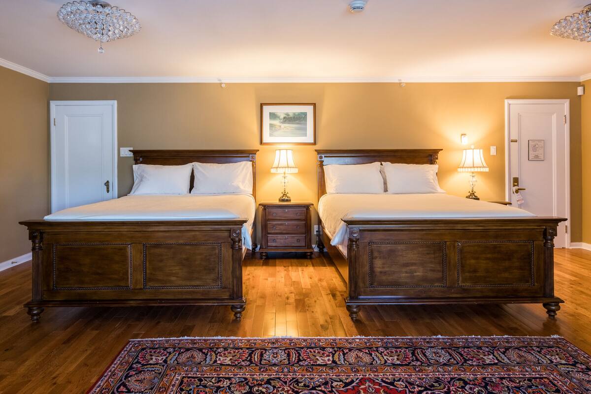 room, 2 queen beds (sir frederic carter executive suite) | premium bedding, individually decorated, individually furnished, desk