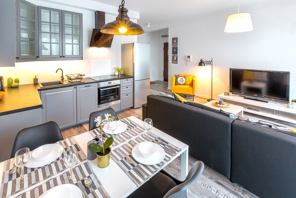 アパートメント 1 ベッドルーム (  1  ) | リビング エリア | 薄型テレビ