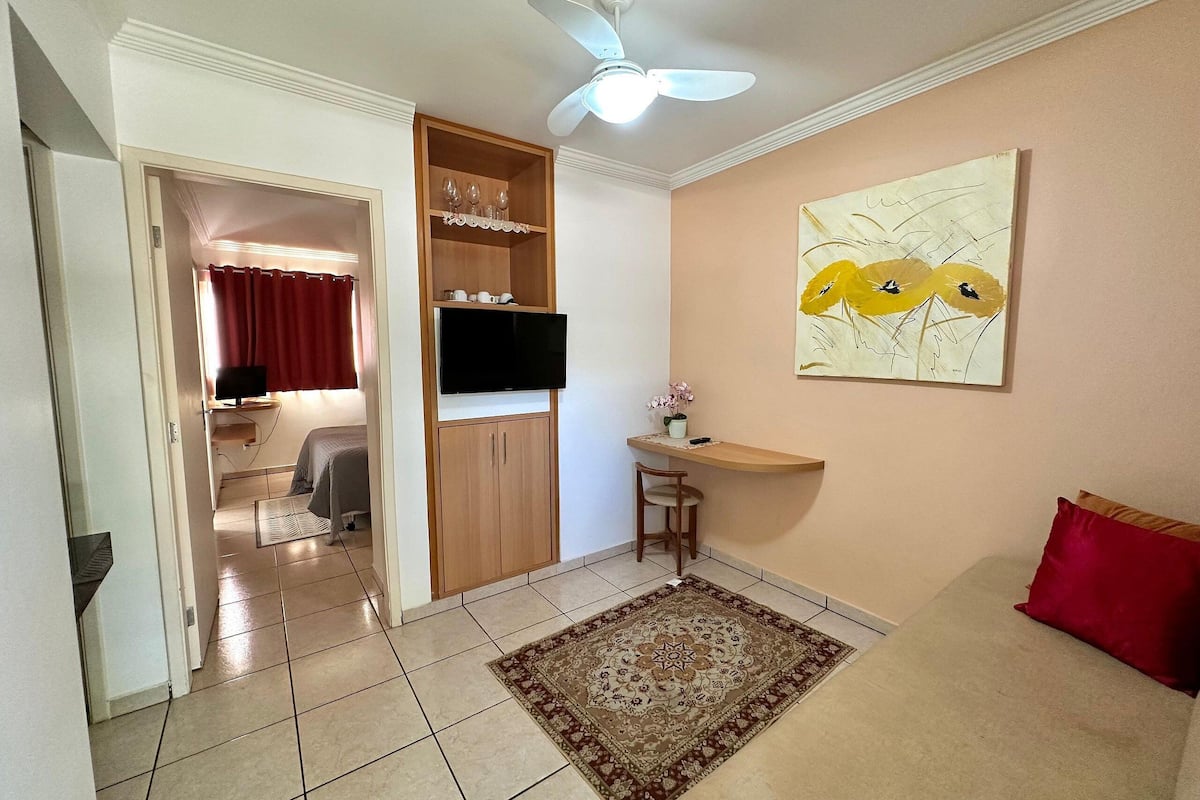 Departamento básico (APT 287) | 1 habitación, cortinas blackout, insonorización y wifi gratis