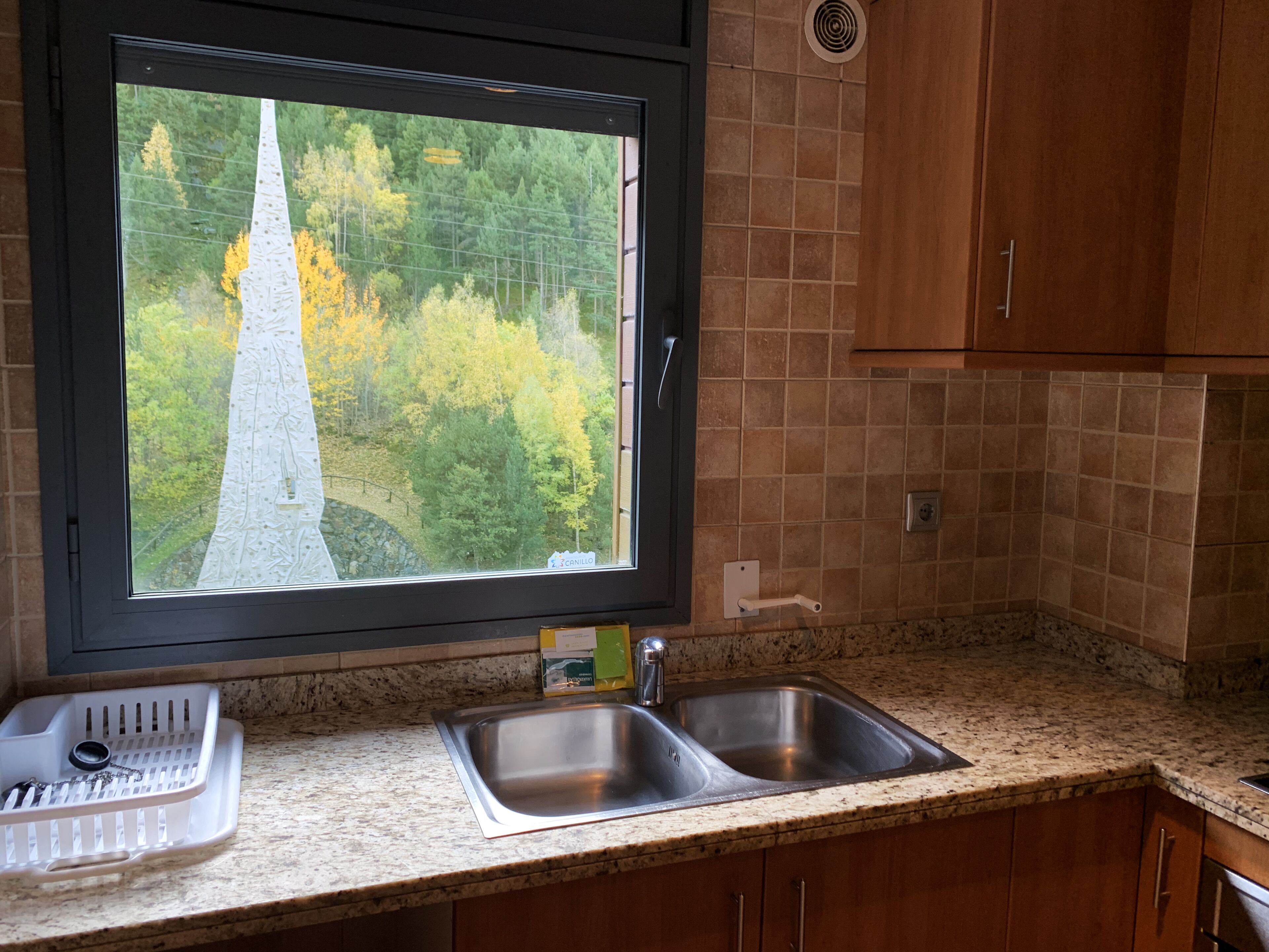 Full-sized fridge, microwave, stovetop, espresso maker