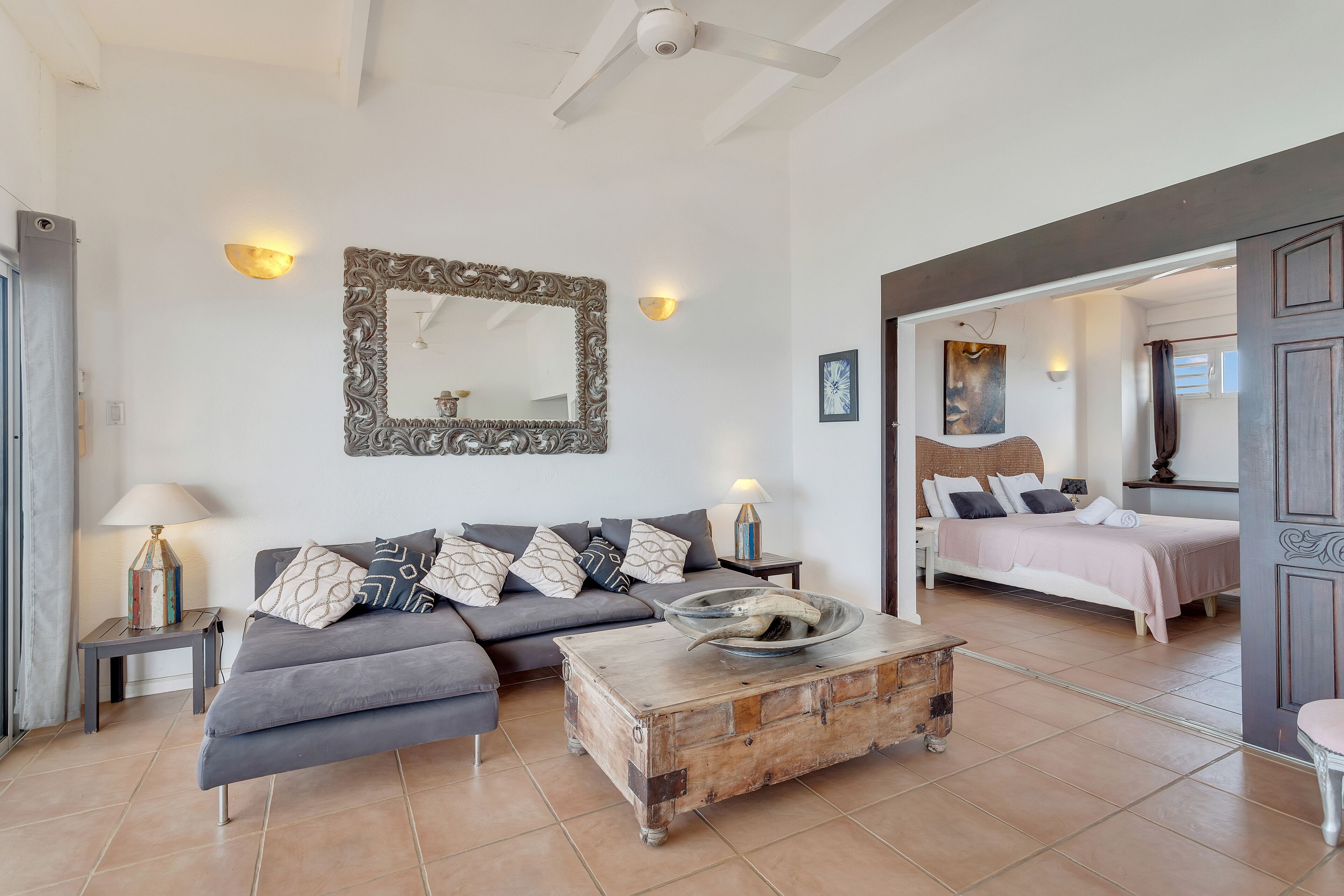 Exclusive-penthouselejlighed - 1 kingsize-seng - havudsigt | Opholdsområde | Fladskærms-tv