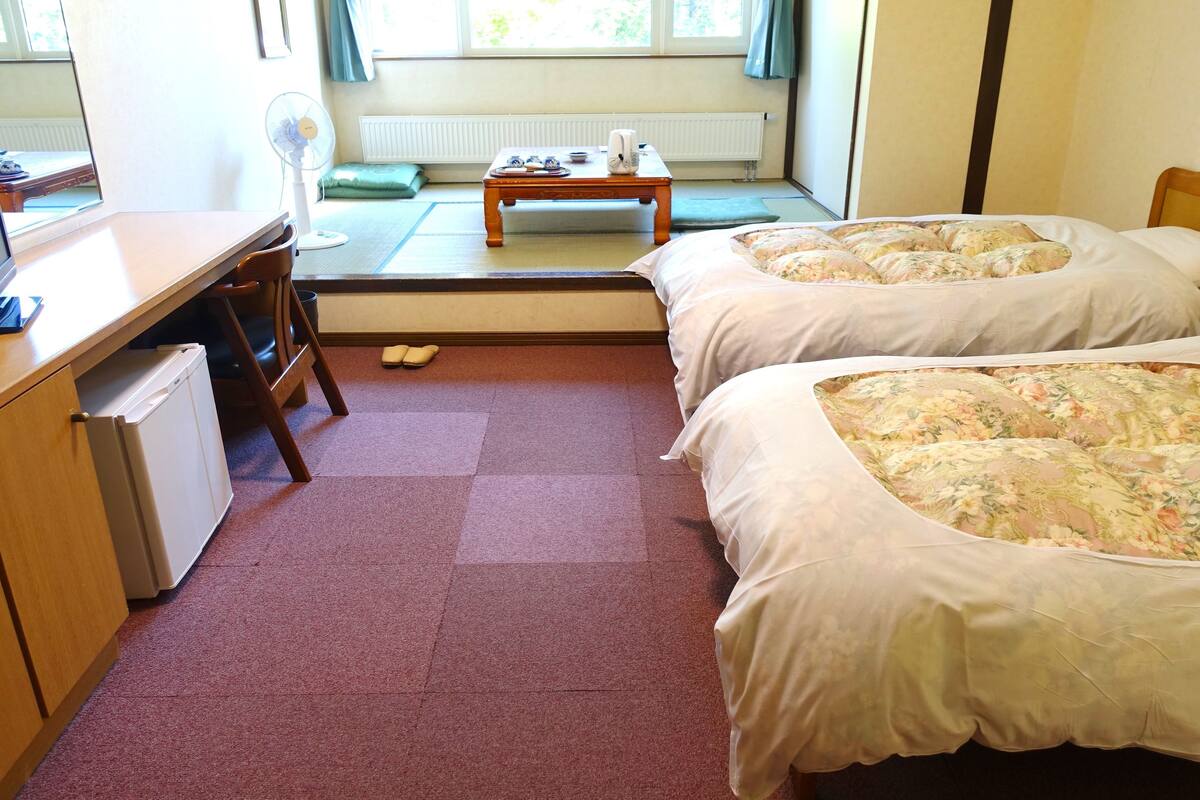 japanese western style room, non smoking | 1 bedroom, in-room safe, blackout curtains, free wifi