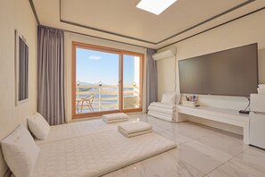 Traditional-Zimmer, Strandblick (Ondol) | Bettwäsche aus ägyptischer Baumwolle, hochwertige Bettwaren