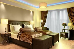 Minibar, in-room safe, desk, blackout drapes