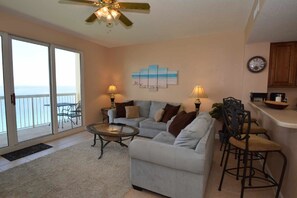 Apartment, 1 Bedroom, Sea View | Living area | DVD player - 1903 Seychelles (Panama City Beach)