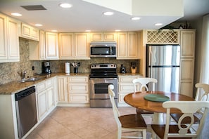 Condo, 1 Bedroom | Private kitchen | Fridge, microwave, stovetop, dishwasher