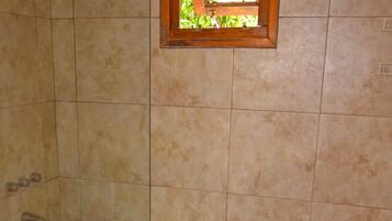 Bungalow, 1 Double Bed | Bathroom | Shower, free toiletries, hair dryer, towels