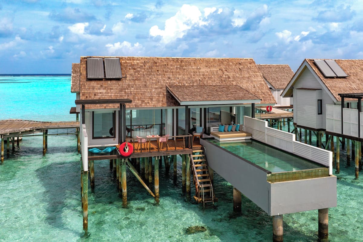 Water Villa with Private Pool | 2 bedrooms, Egyptian cotton sheets, premium bedding, down duvets
