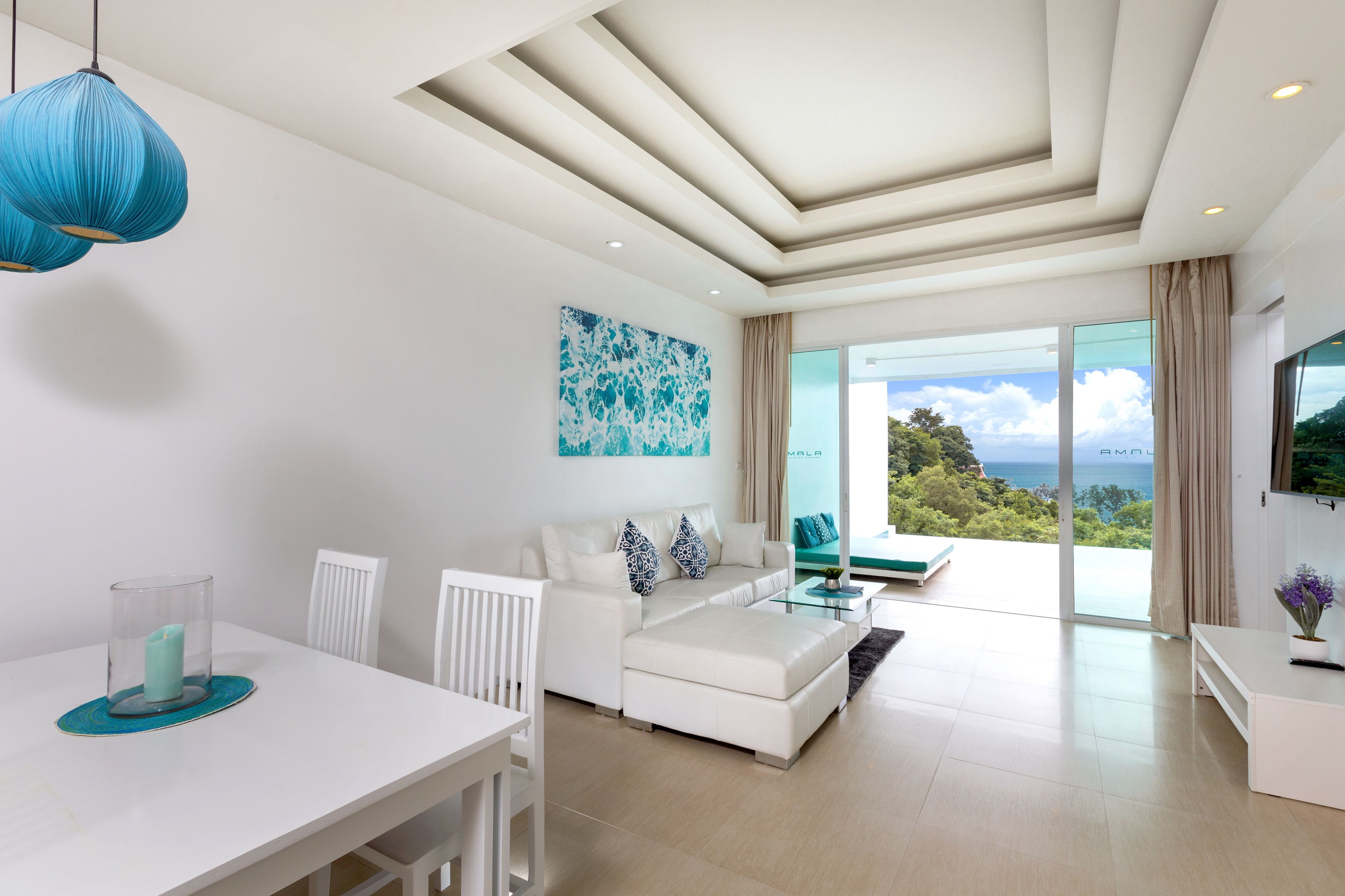 Grand Seaview Pool Suite | Coin séjour
