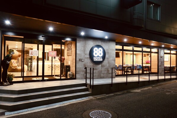 Front of property – evening/night